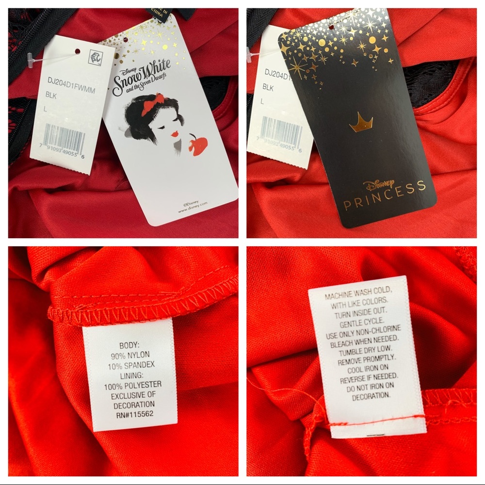 NWT Juniors Disney Snow White Princess Dress - Picture 8 of 8